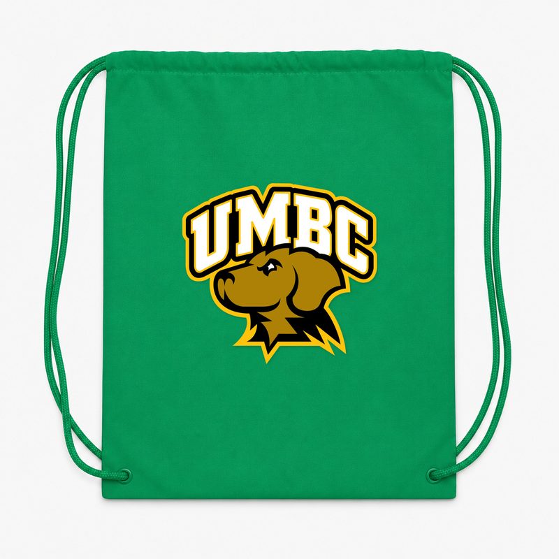 UMBC Retrievers Drawstring Bag - Green