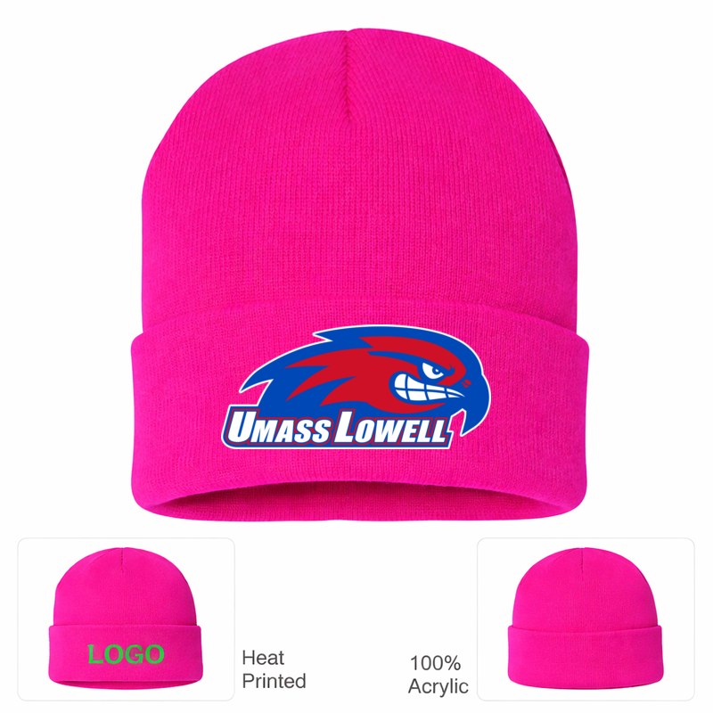 UMass Lowell River Hawks Hot Pink Beanie Hat