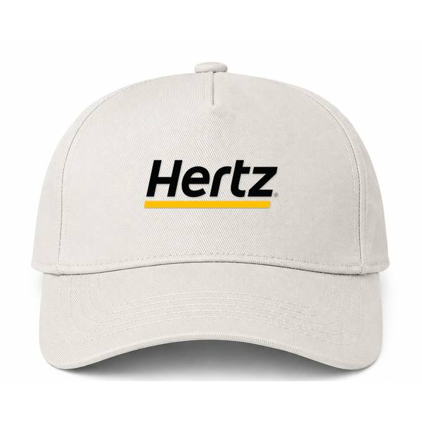 Hertz Logo Beige Dad Baseball Cap Hat