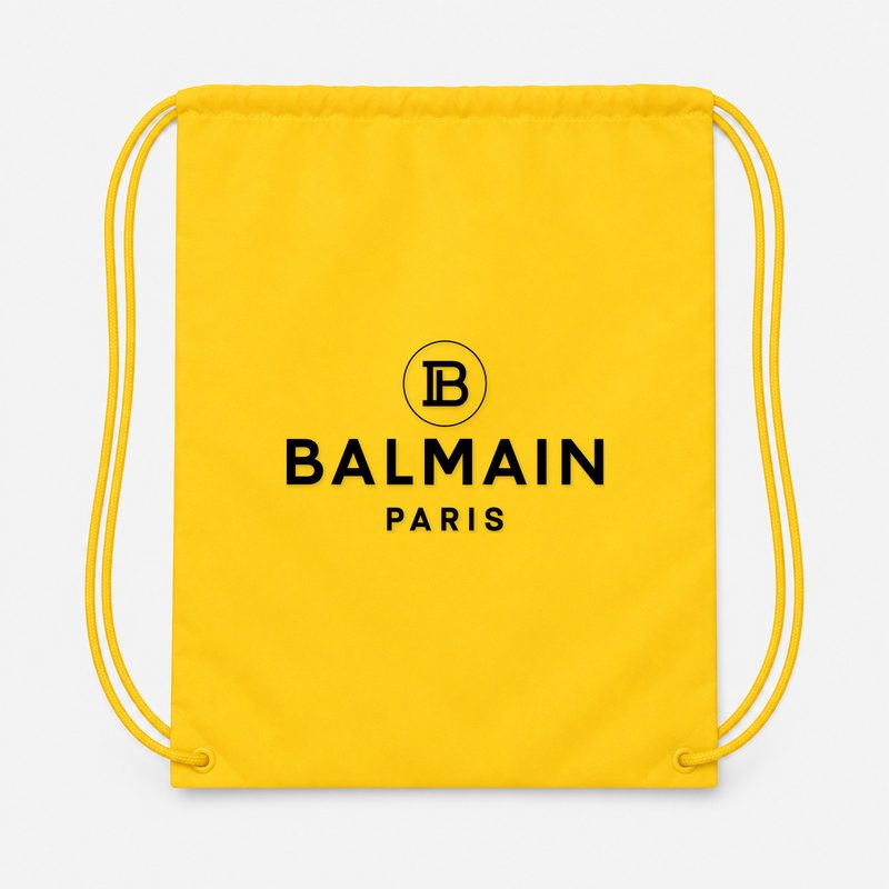 Balmain Paris Drawstring Bag - Yellow