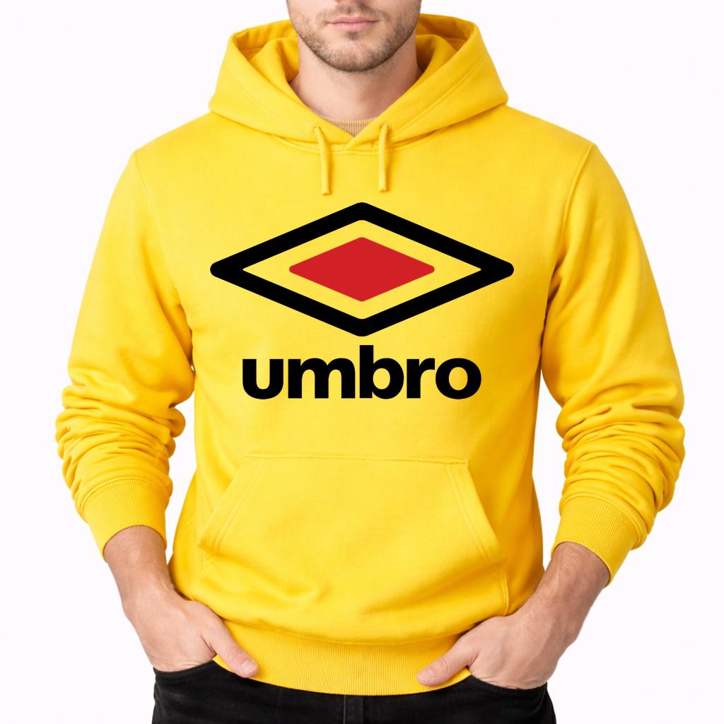 Men's Umbro Pullover Hoodie - Yellow