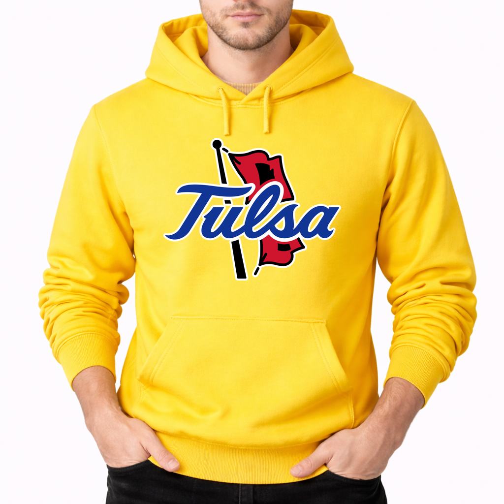 Men's Tulsa Golden Hurricane Pullover Hoodie - Yellow