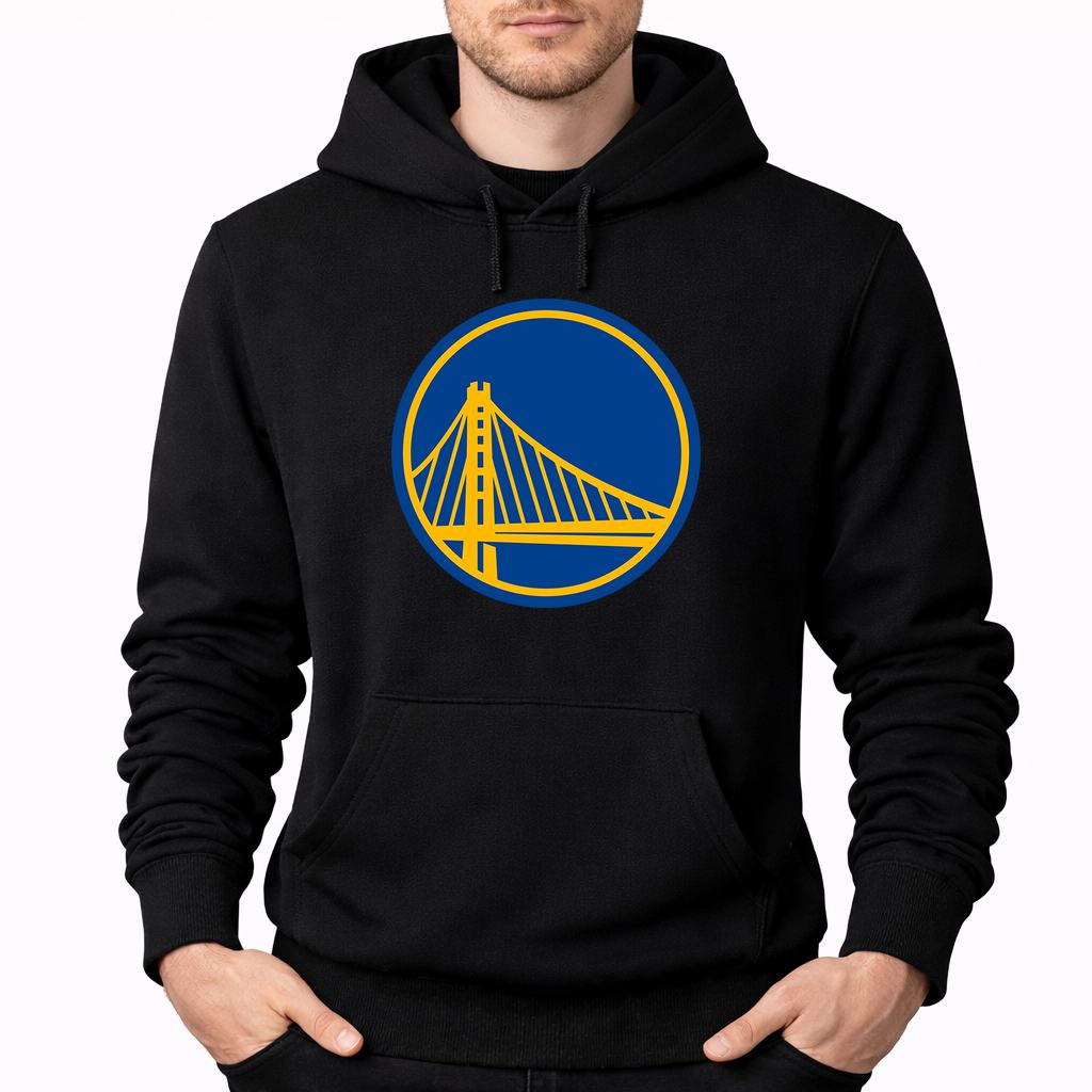 Men's Golden State Warriors Pullover Hoodie - Black