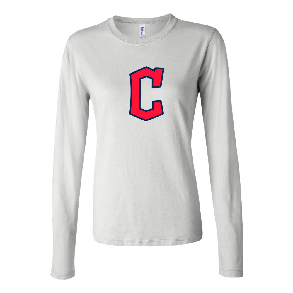 Women's Cleveland Guardians Long Sleeve T-Shirt - White