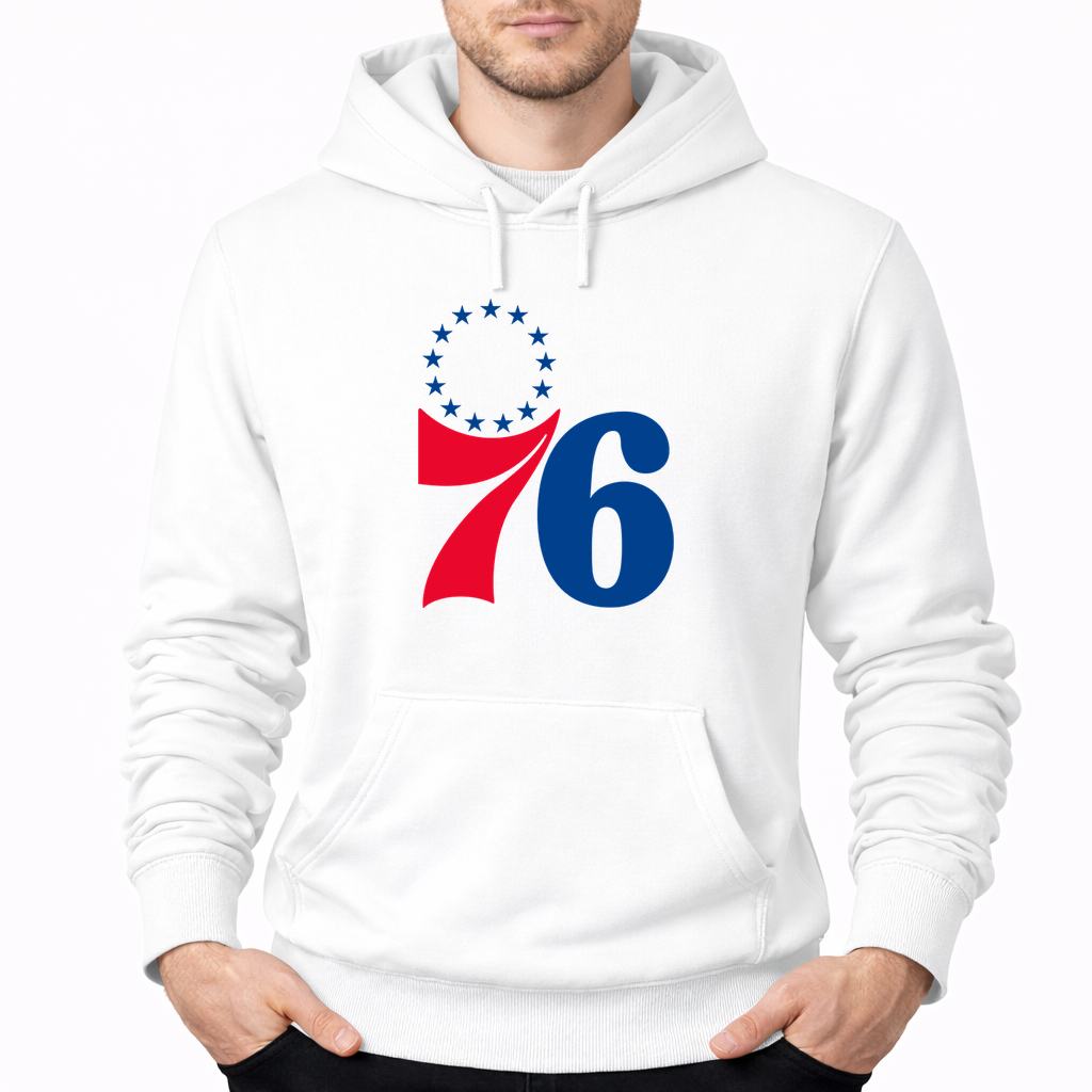 Men's Philadelphia 76ers Pullover Hoodie - White