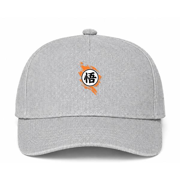 Dragon Ball Z Logo Gray Dad Baseball Cap Hat