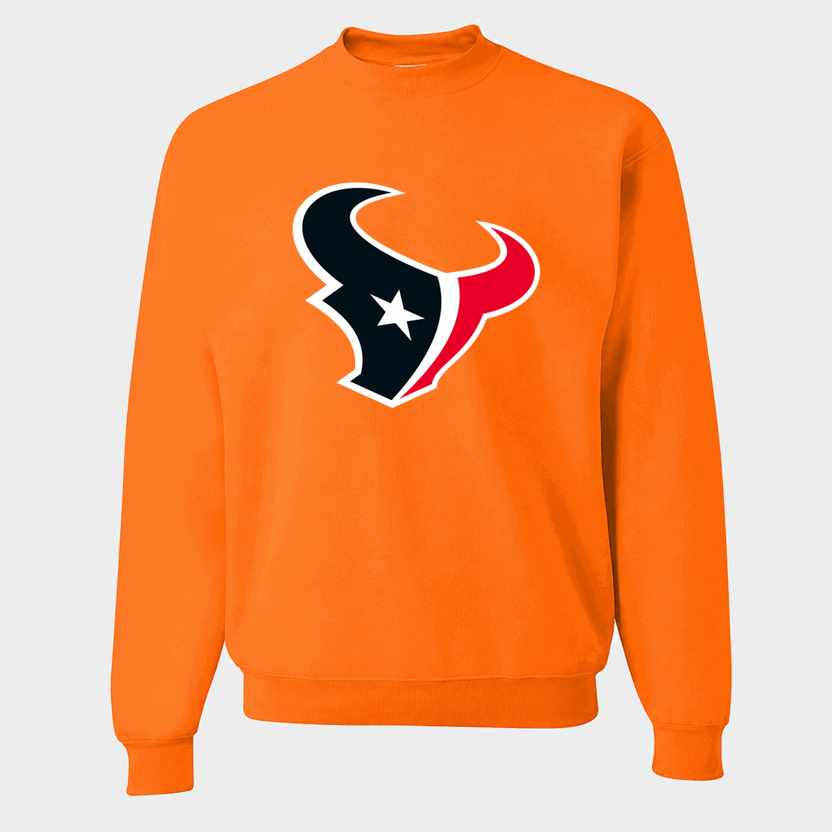 Men's Houston Texans Crewneck Sweatshirt - Orange
