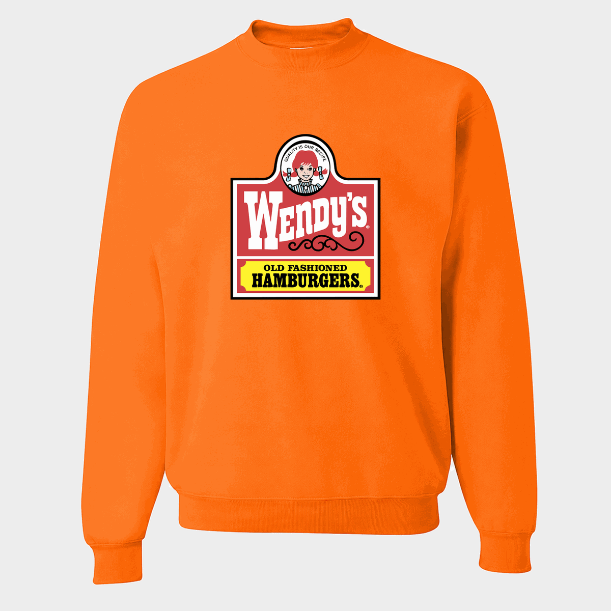 Men's Wendy's Crewneck Sweatshirt - Orange