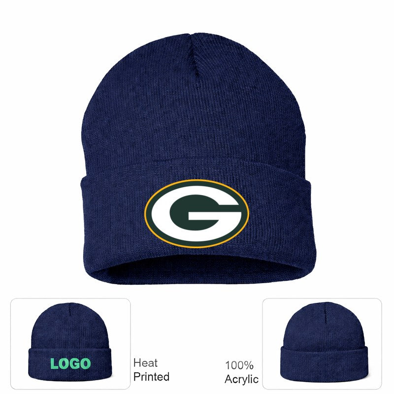 Green Bay Packers Navy Beanie Hat