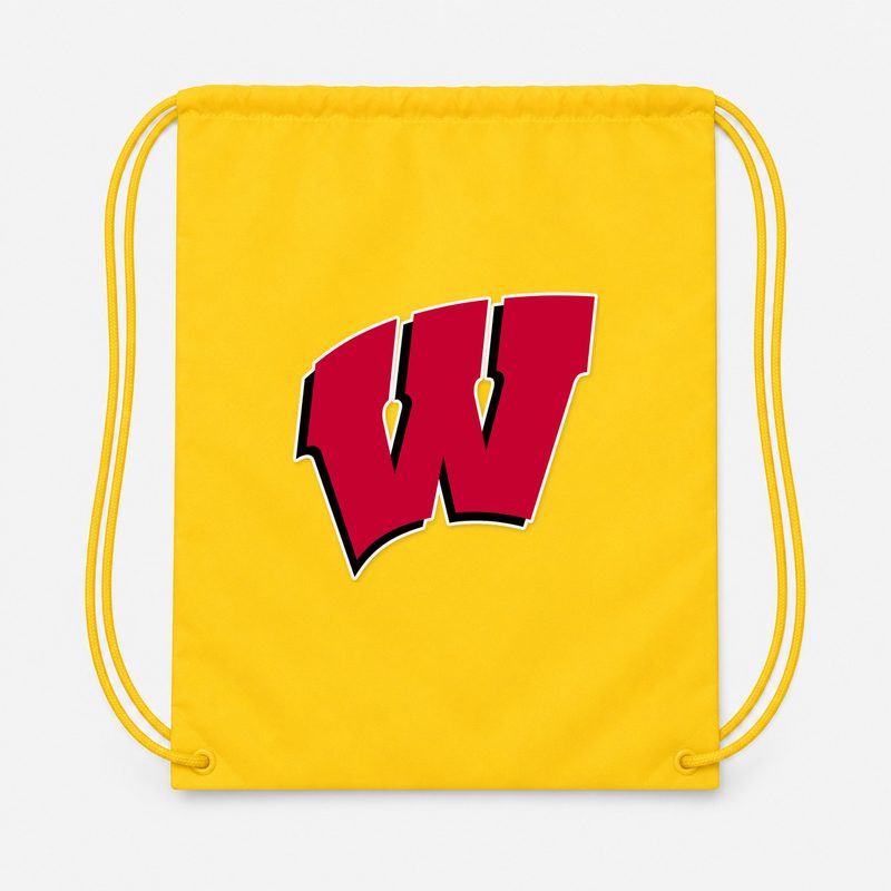 Wisconsin Badgers Drawstring Bag - Yellow