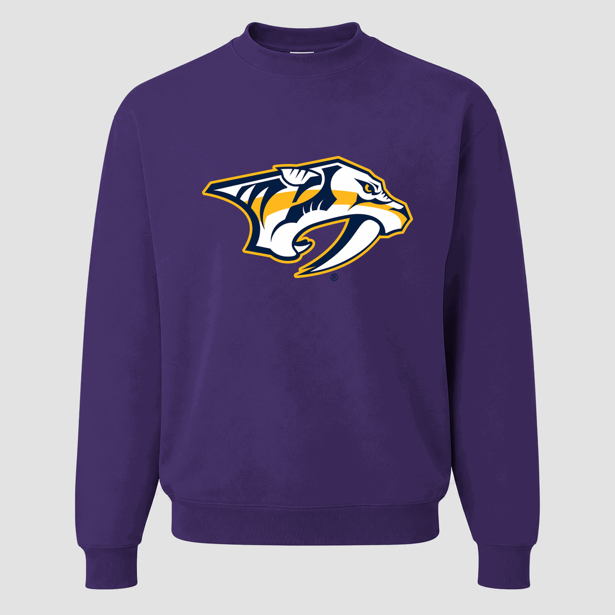 Men's Nashville Predators Crewneck Sweatshirt - Purple