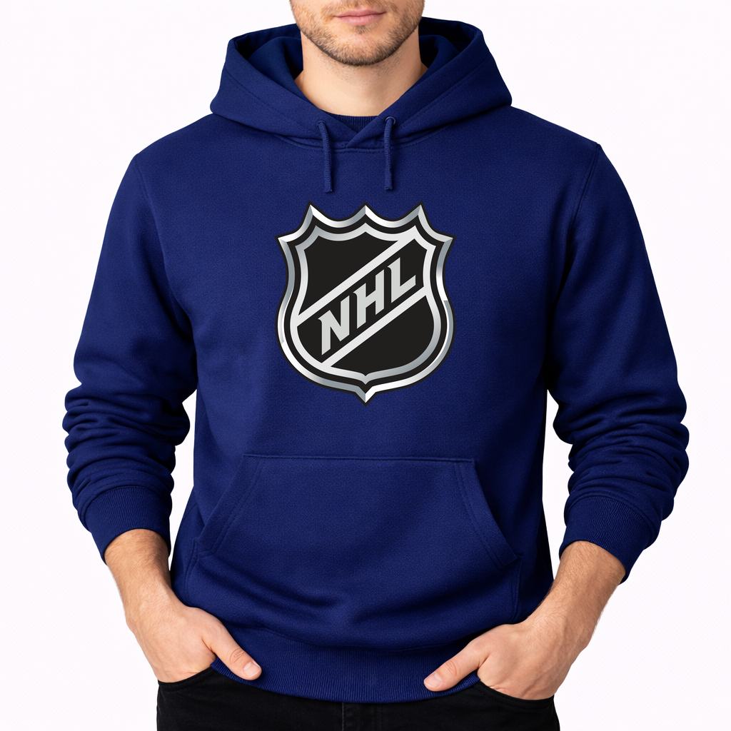 Men's NHL Shield Pullover Hoodie - Navy