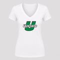 Women's USC Upstate Spartans V Neck T-Shirt in white