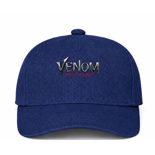 Venom The Last Dance Logo Navy Dad Baseball Cap Hat