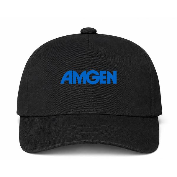 Amgen Logo Black Dad Baseball Cap Hat