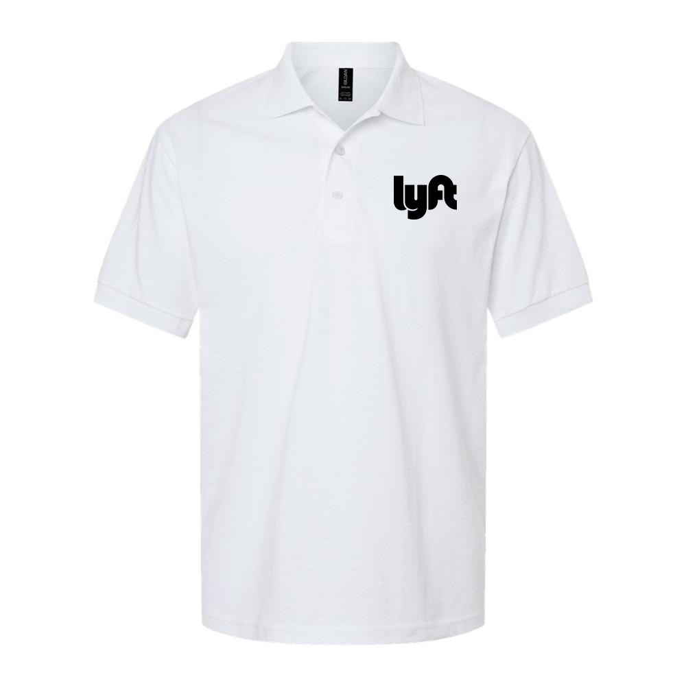 Men's Lyft black Dry Blend Polo - White