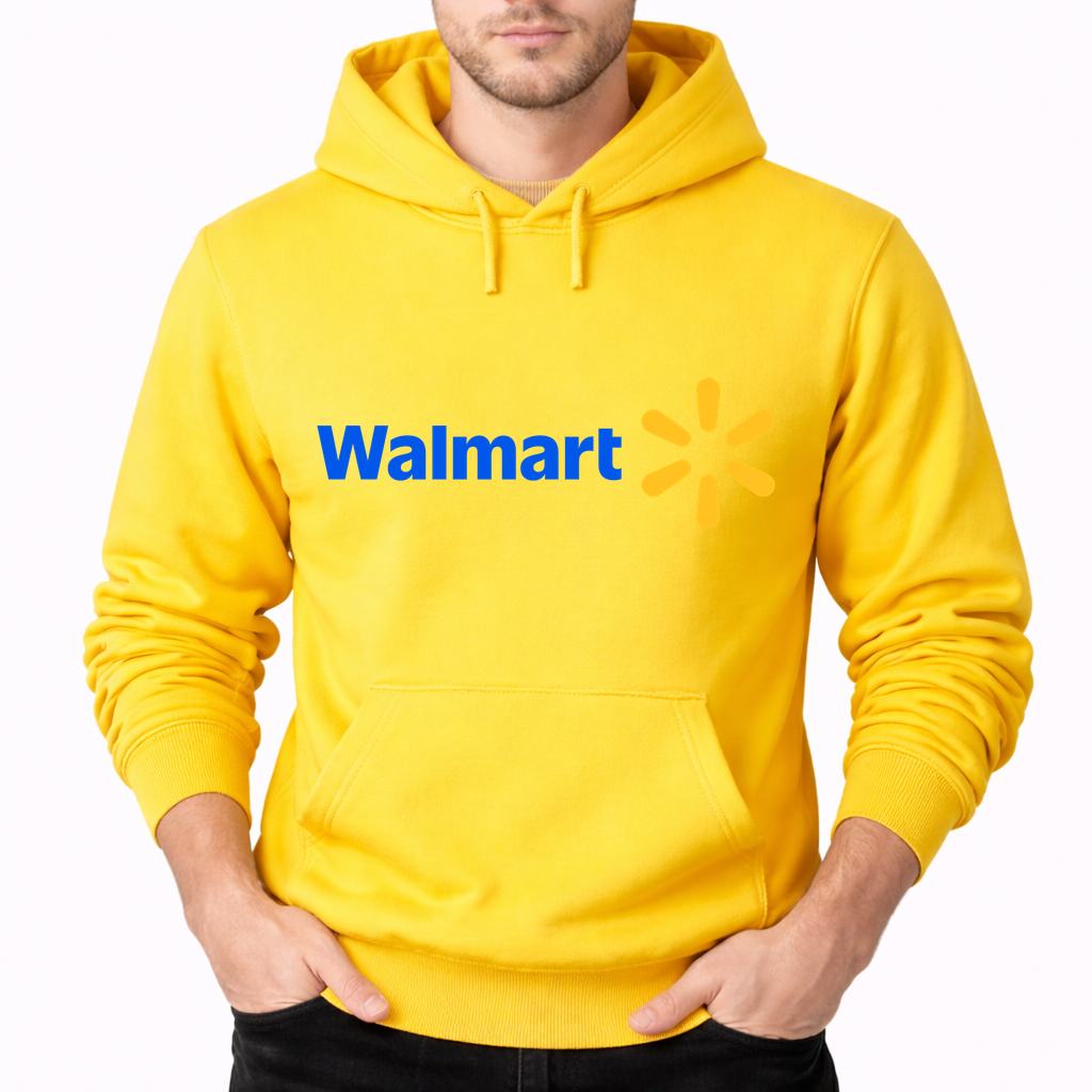 Men's Walmart Pullover Hoodie - Yellow