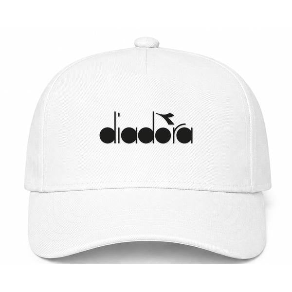 Diadora Logo White Dad Baseball Cap Hat