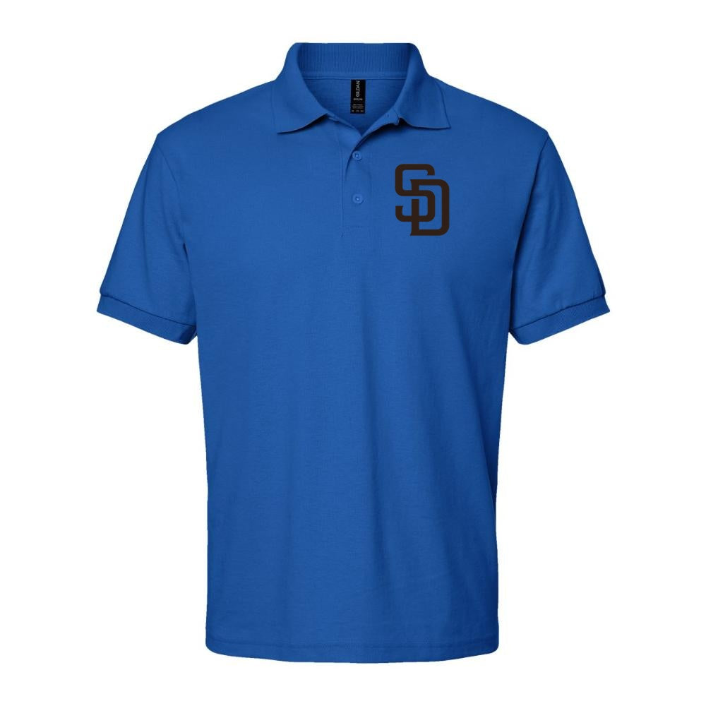 Men's San Diego Padres Dry Blend Polo - Blue