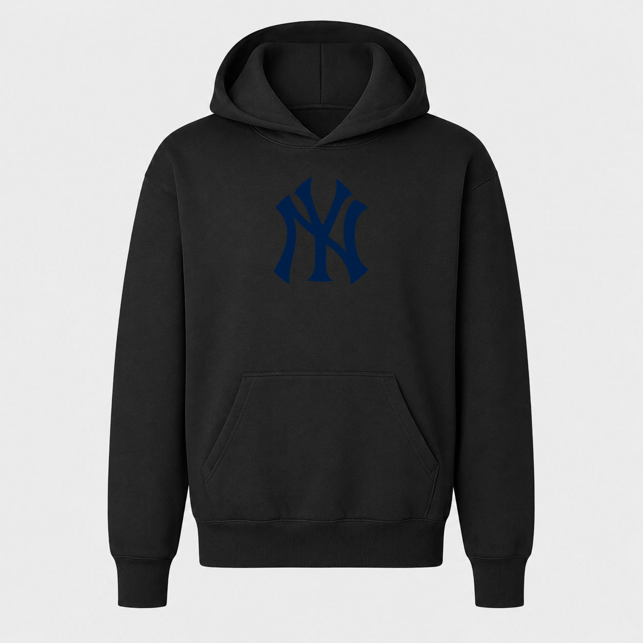 Youth New York Yankees Pullover Hoodie - Black