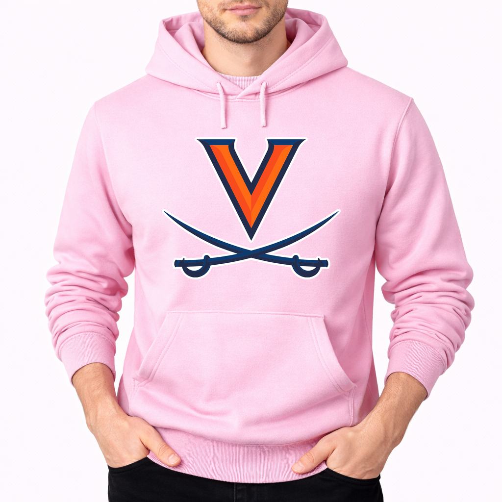 Men's Virginia Cavaliers Pullover Hoodie - Pink