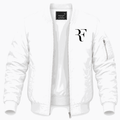 Men's Roger Federer logo black Lightweight Bomber Jacket - White