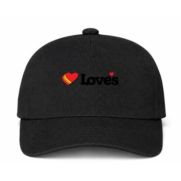 Love's Travel Stops Logo Black Dad Baseball Cap Hat