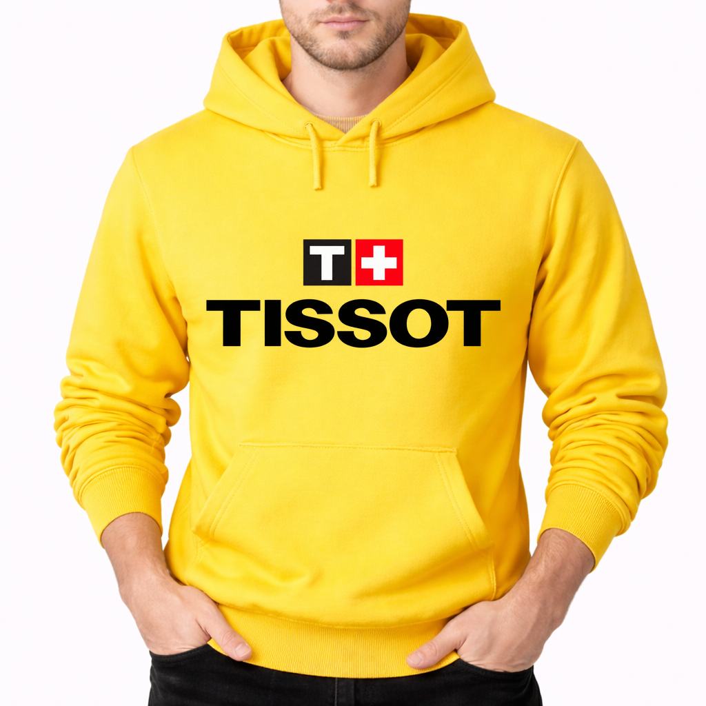 Men's Tissot Pullover Hoodie - Yellow