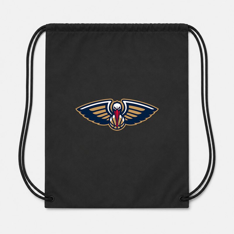 New Orleans Pelicans Drawstring Bag - Black