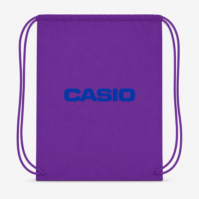 Casio Drawstring Bag - Purple