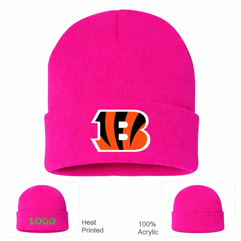 Cincinnati Bengals Hot Pink Beanie Hat