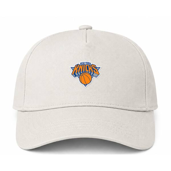 New York Knicks NBA Logo Beige Dad Baseball Cap Hat