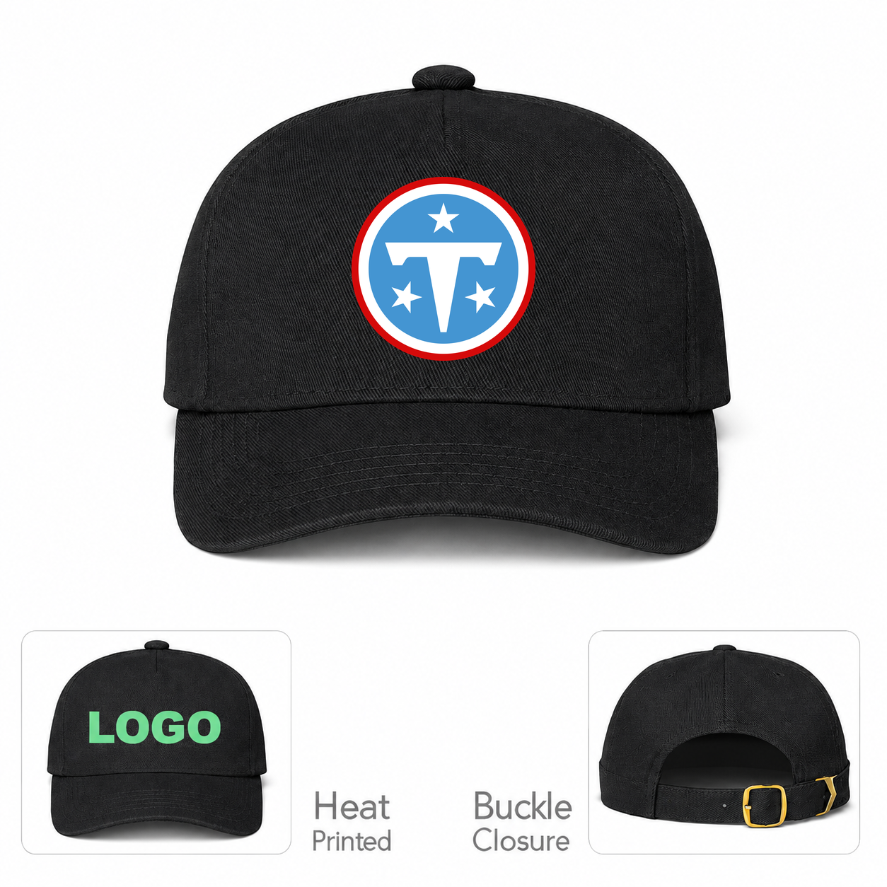 Tennessee Titans Black Baseball Cap Hat