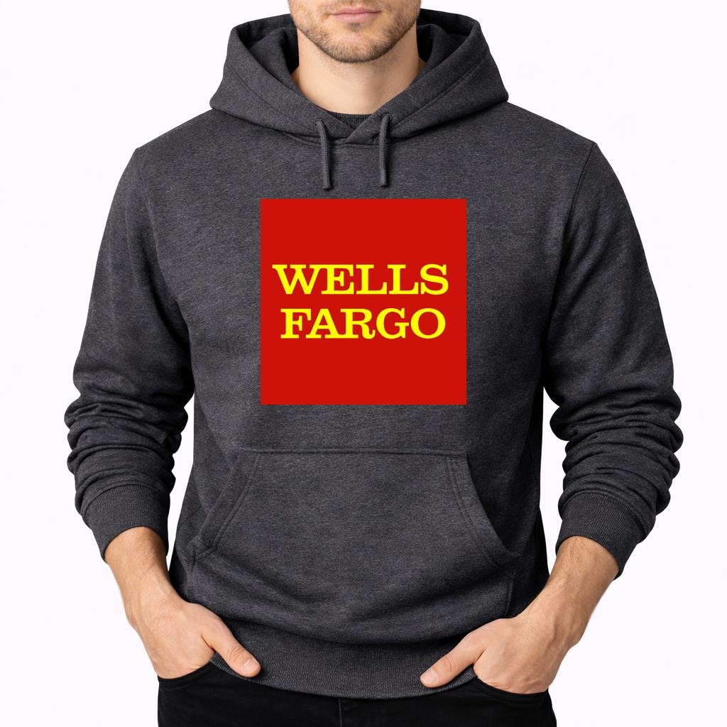 Men's Wells Fargo Pullover Hoodie - Charcoal
