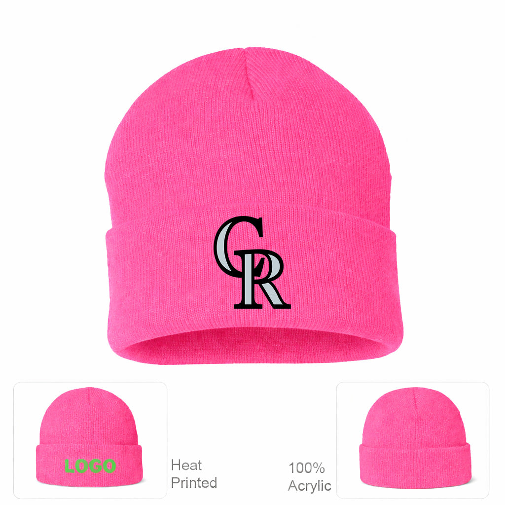 MLB Colorado Rockies Beanie Hat - Pink