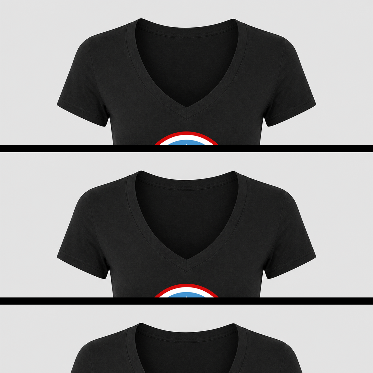 Women's Tennessee Titans V Neck T-Shirt in black