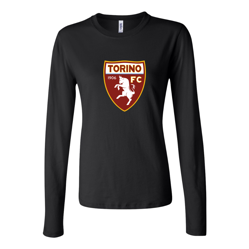 Women's Torino Soccer Long Sleeve T-Shirt - Black