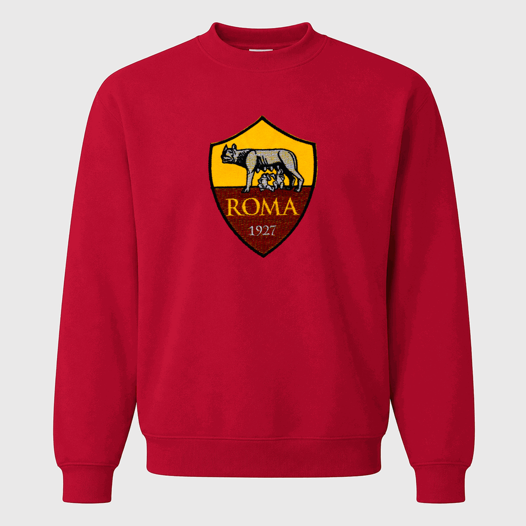 Men's AS Roma FC Crewneck Sweatshirt - Red
