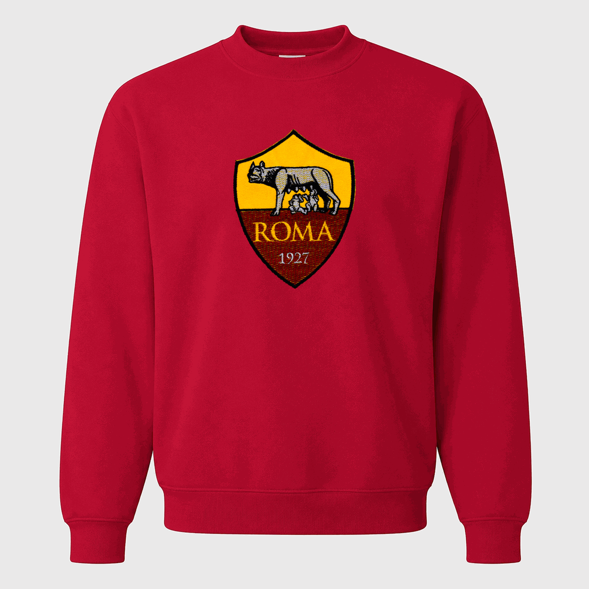 Men's AS Roma FC Crewneck Sweatshirt - Red