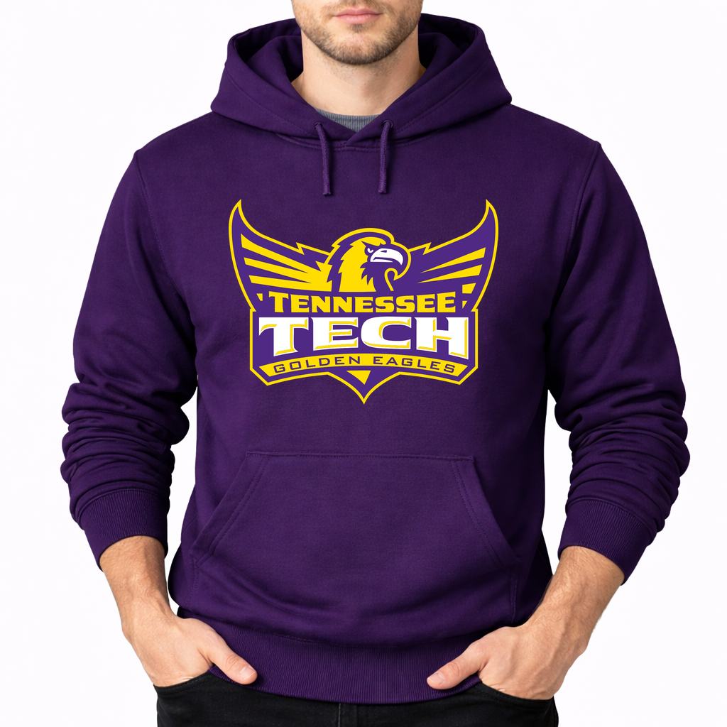 Men's Tennessee Tech Golden Eagles Pullover Hoodie - Purple