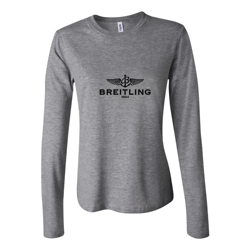 Women's Breitling Logo 1 Long Sleeve T-Shirt - Gray