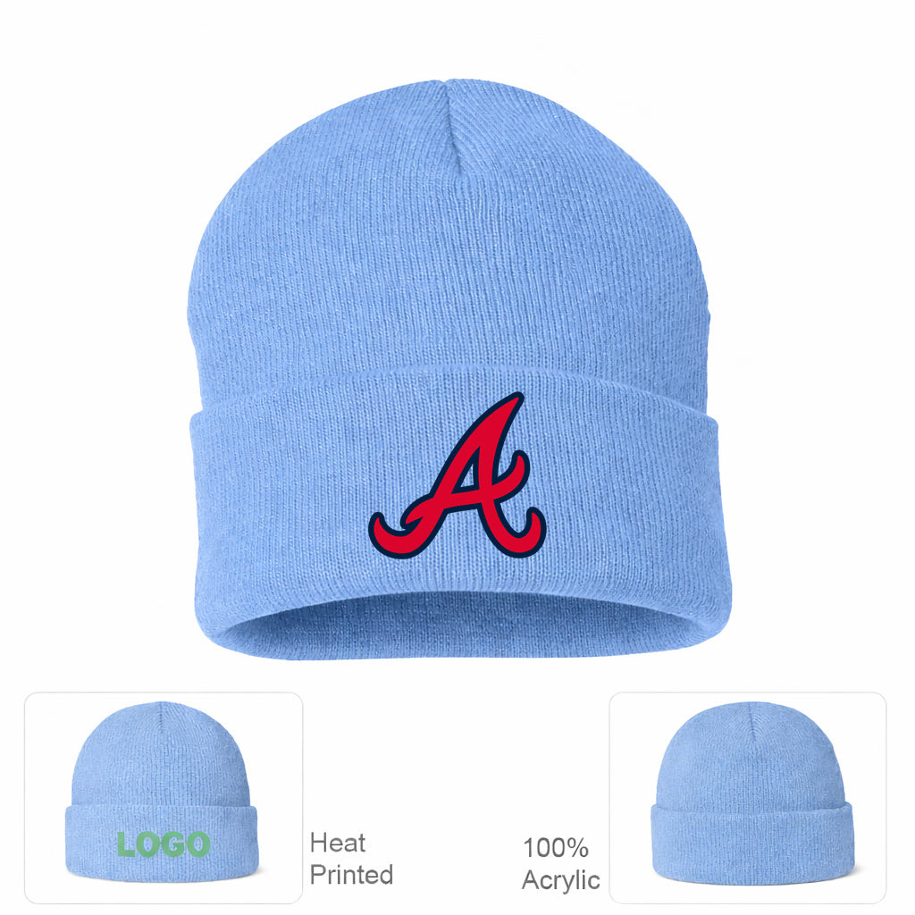 MLB Atlanta Braves Beanie Hat - Sky Blue