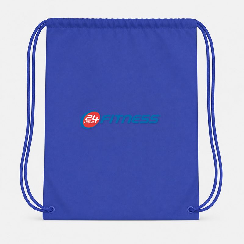 24 Hour Fitness Drawstring Bag - Blue