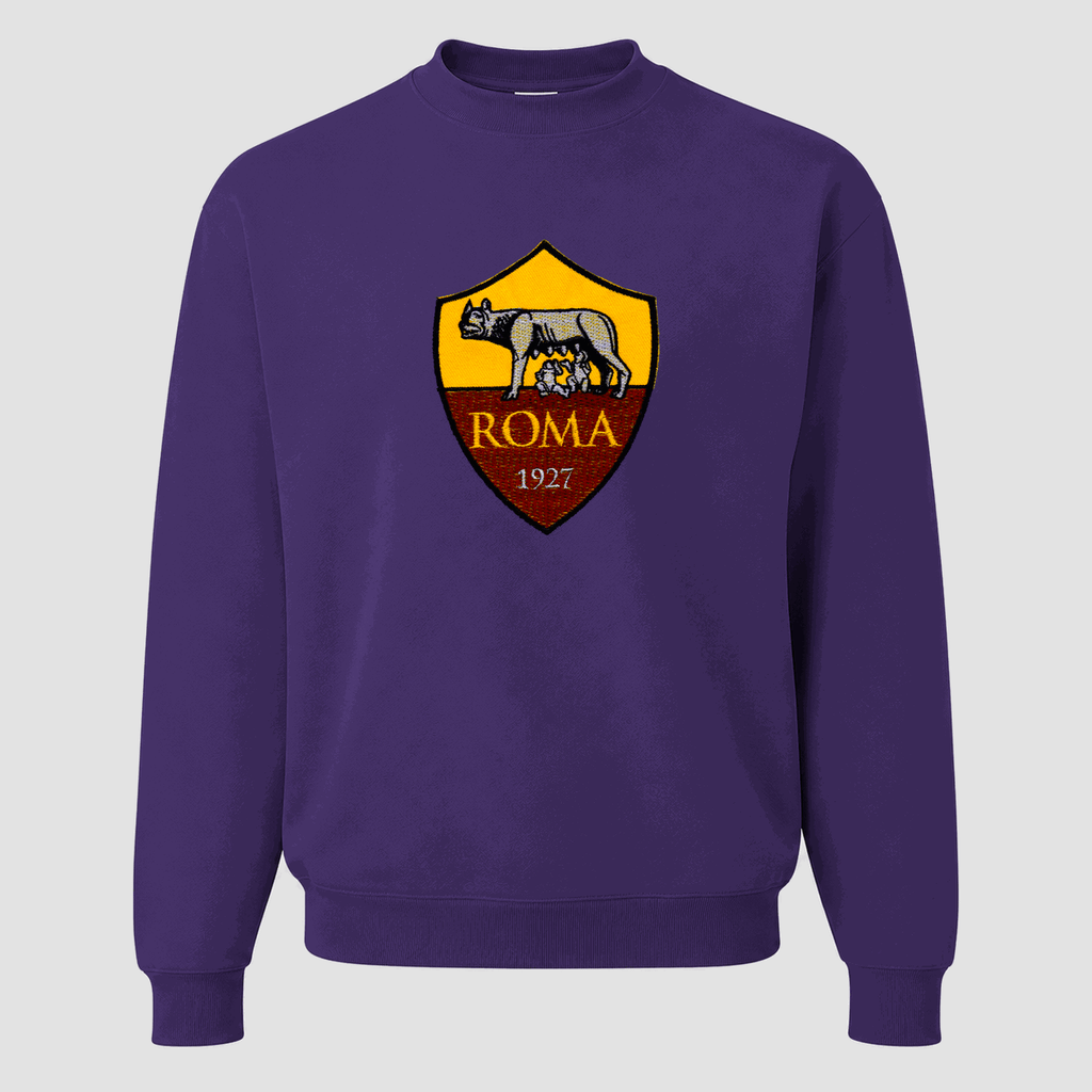 Men's AS Roma FC Crewneck Sweatshirt - Purple