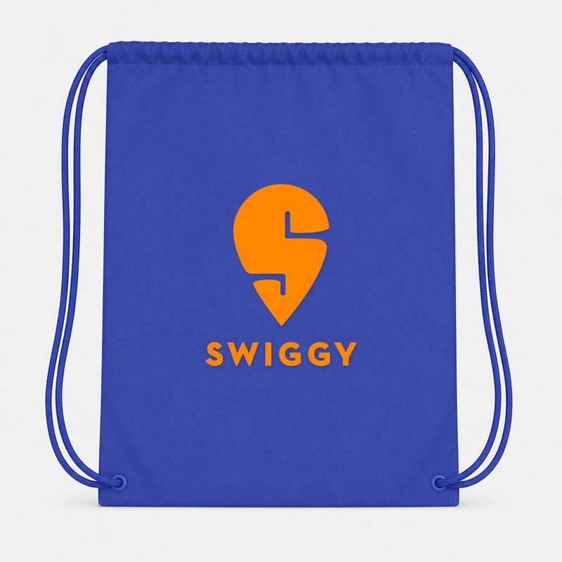 Swiggy Drawstring Bag - Blue