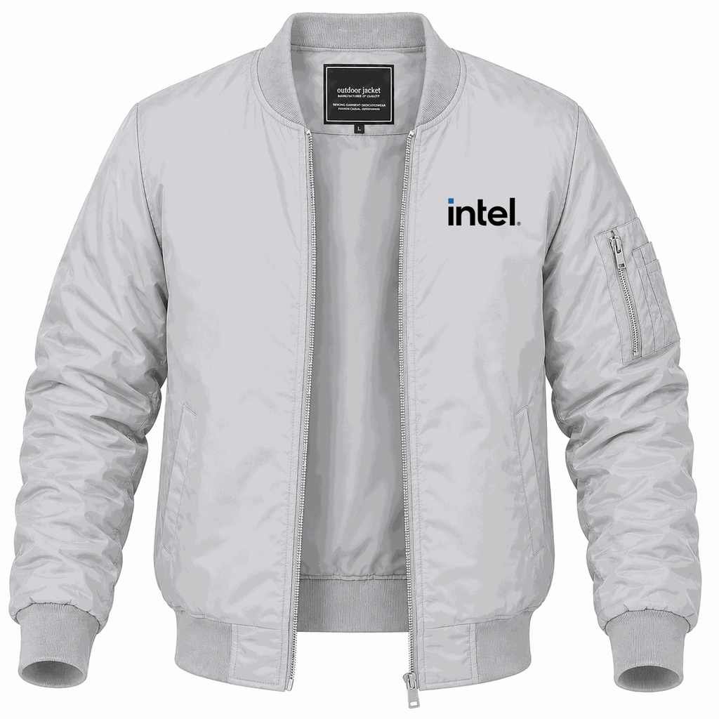 Men's Intel Lightweight Bomber Jacket - Gray