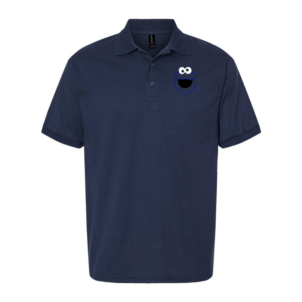 Men's Cookie Monster Dry Blend Polo - Navy