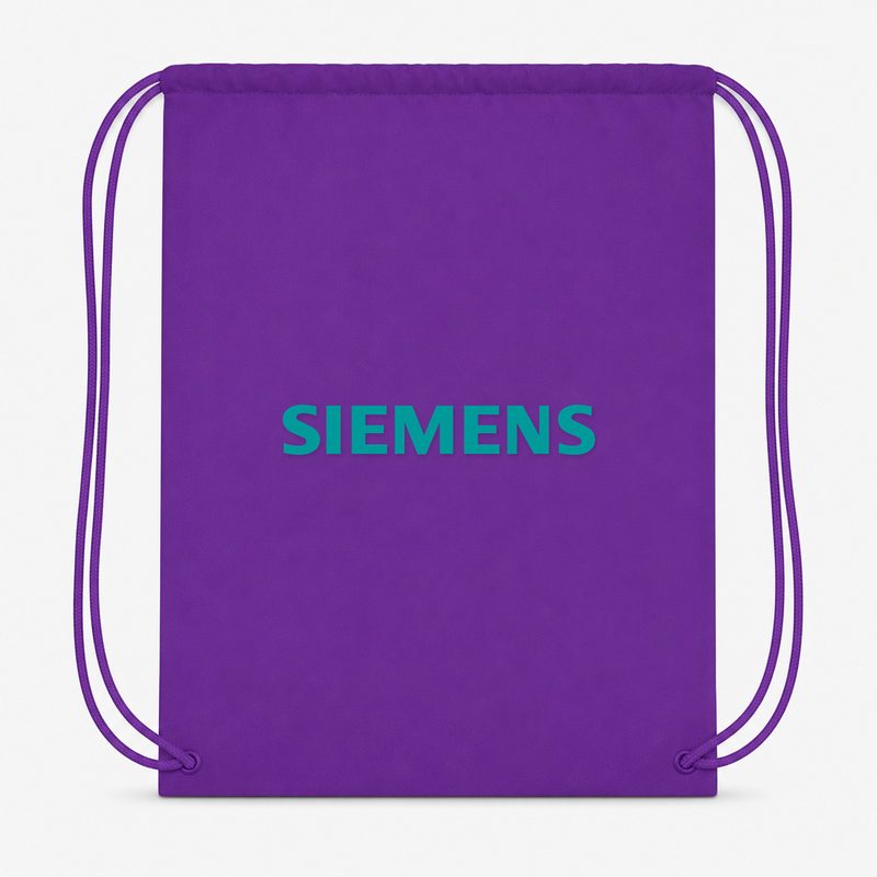 Siemens Min Drawstring Bag - Purple