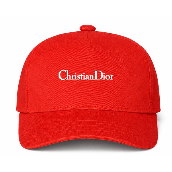 Dior Logo Red Dad Baseball Cap Hat