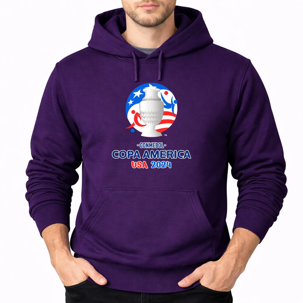 Men's Copa América 2024 Pullover Hoodie - Purple
